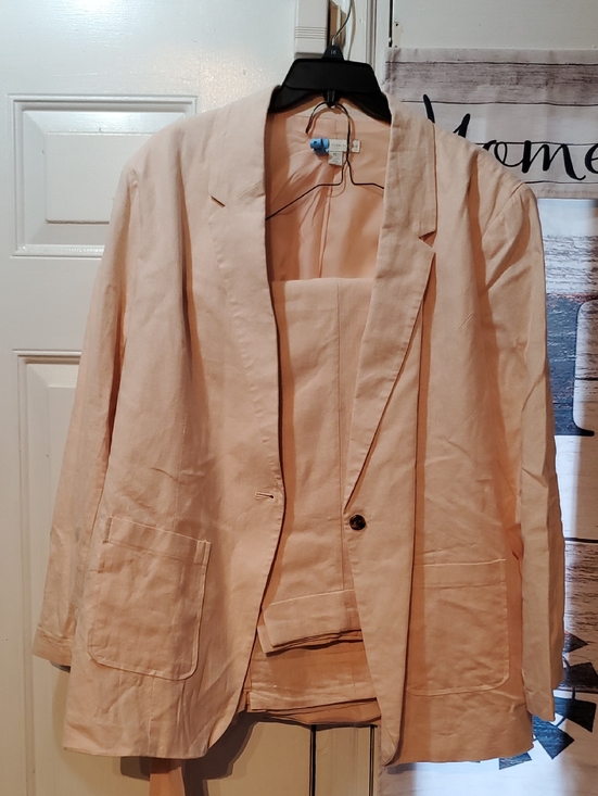 Cato Other - Cato Blush Pink Single-Button Relaxed Blazer And Matching Pants